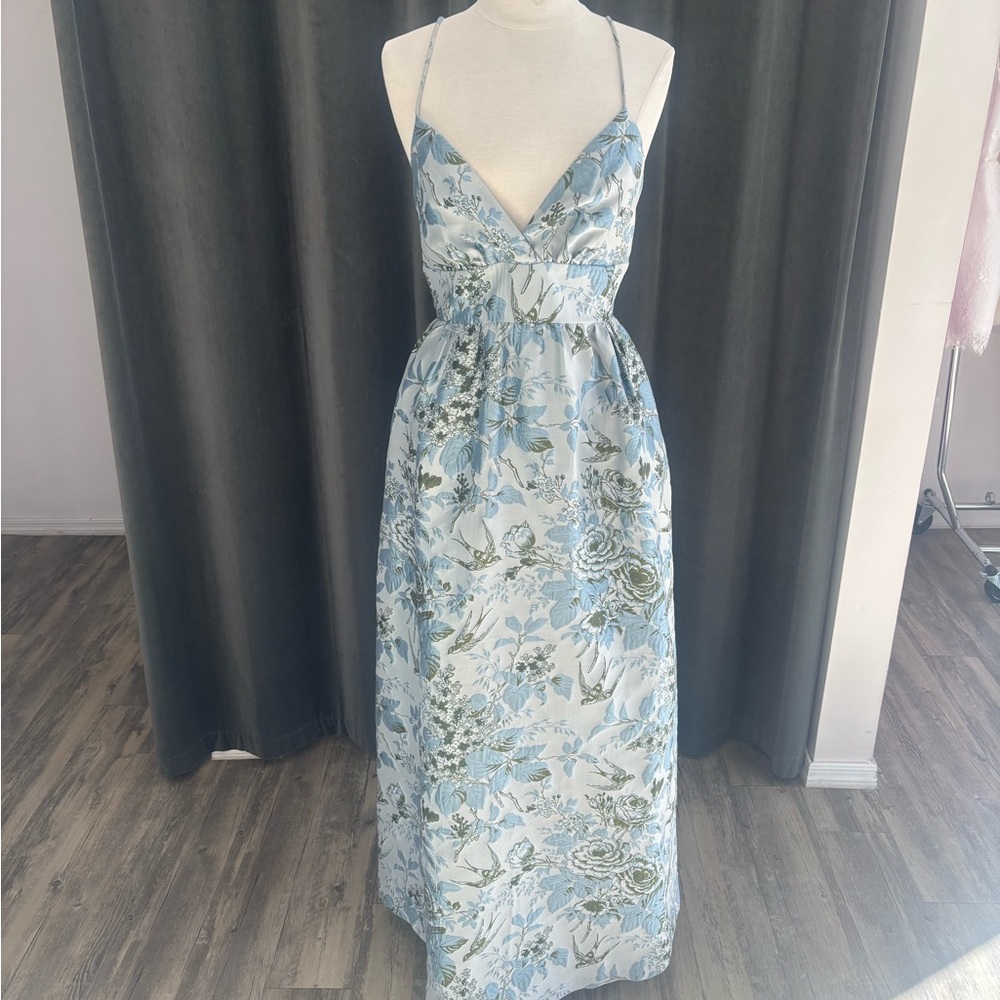 LulaKate Garden Flora Mist Gown MSRP $375
